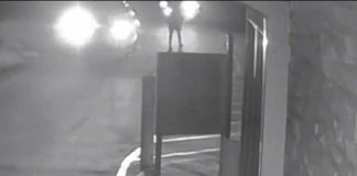 Security video shows moments leading up to fatal road