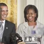 Obama Judge Halts Trump Energy Crackdown Former President Barack Obama and Michelle Obama smiling at a public event